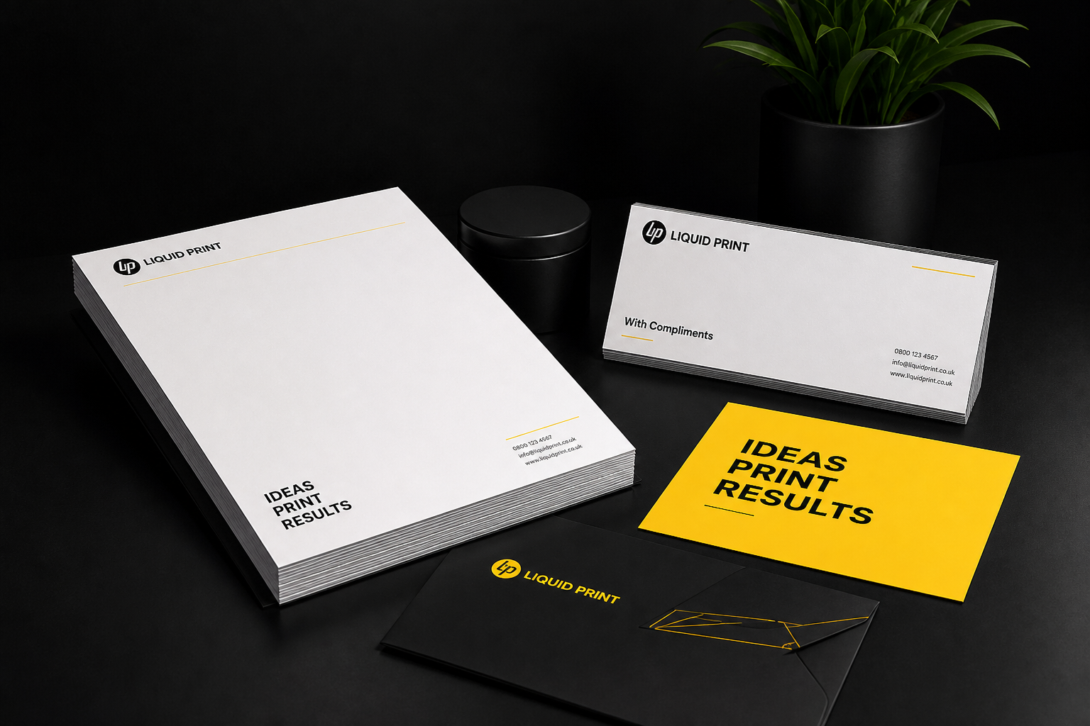 Printed A4 letterheads with corporate branding