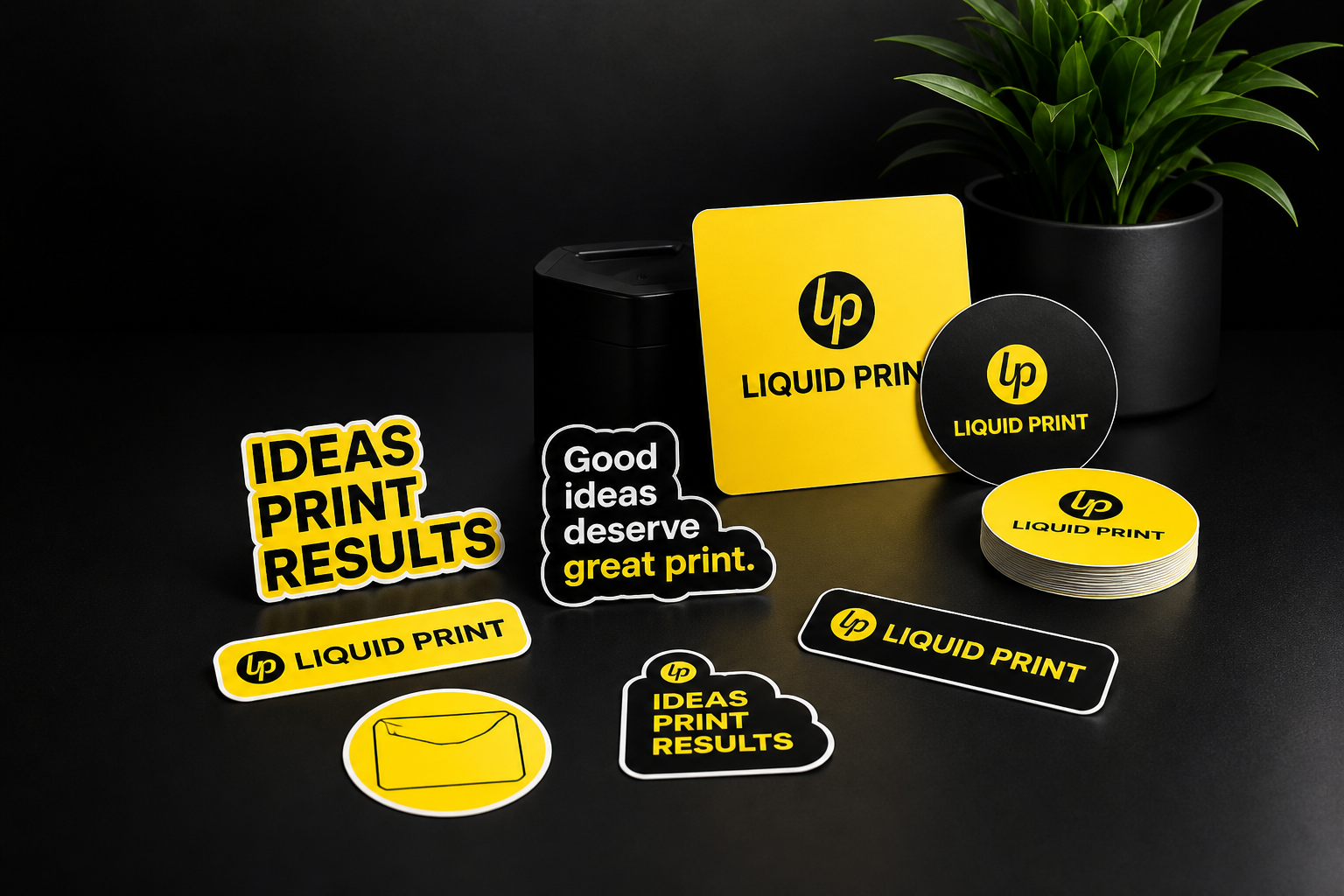 Custom vinyl stickers and labels